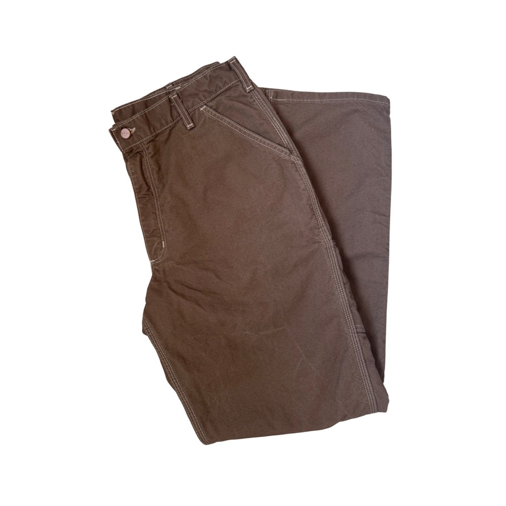 Carhartt FR Flame Resistant Work Pants Mens 36x34 Brown Carpenter CAT 2 - Picture 3 of 9